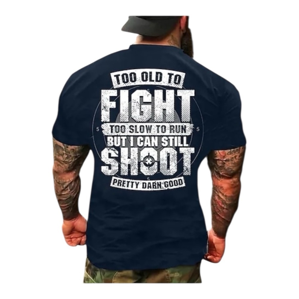 Men's Navy Graphic T-Shirt